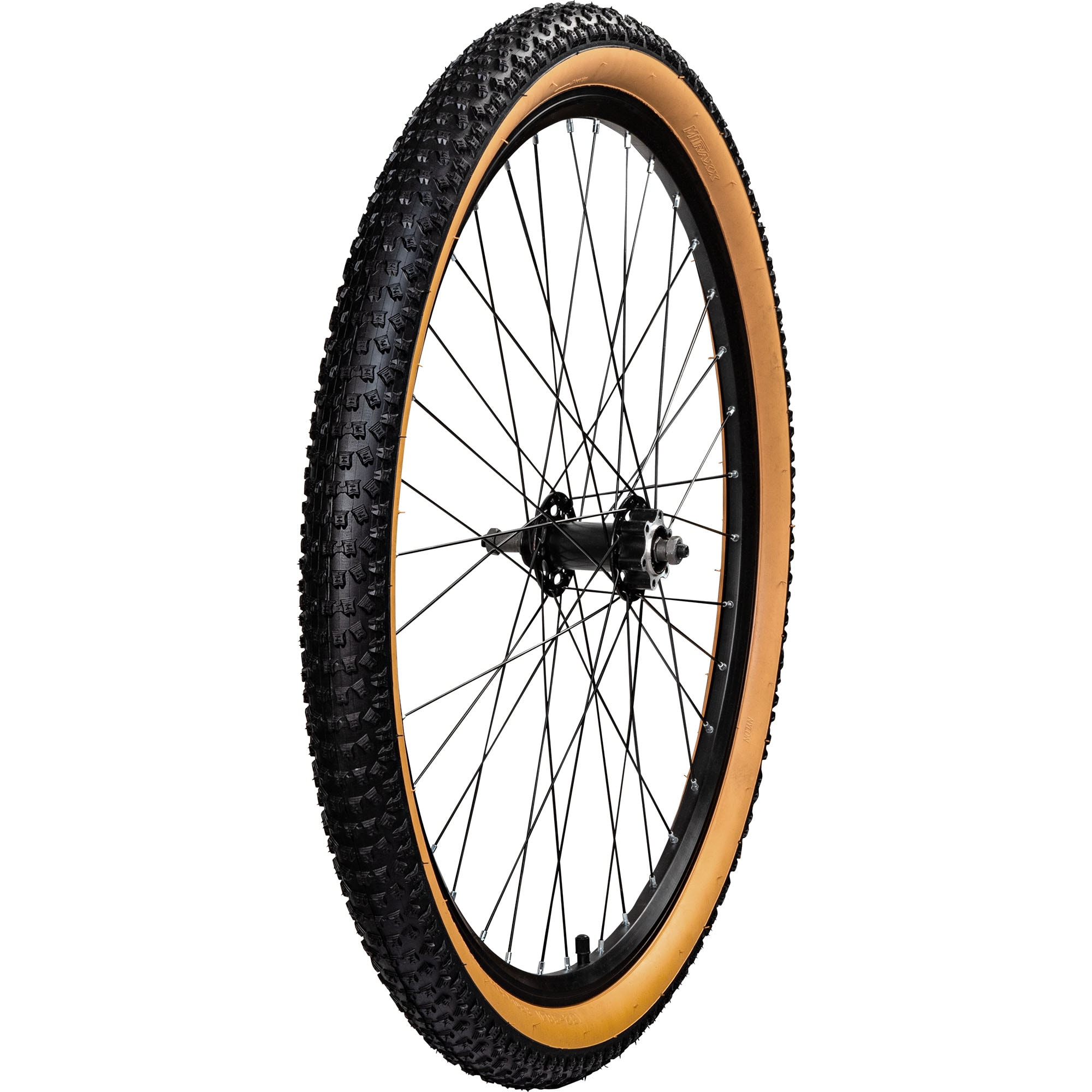 Komplettrad Felge mit Reifen Mountainbike Felgen Laufradsatz Fahrrad Laufrad schwarz/braune Sidewall 27,5 x 2,10 Hinterrad 