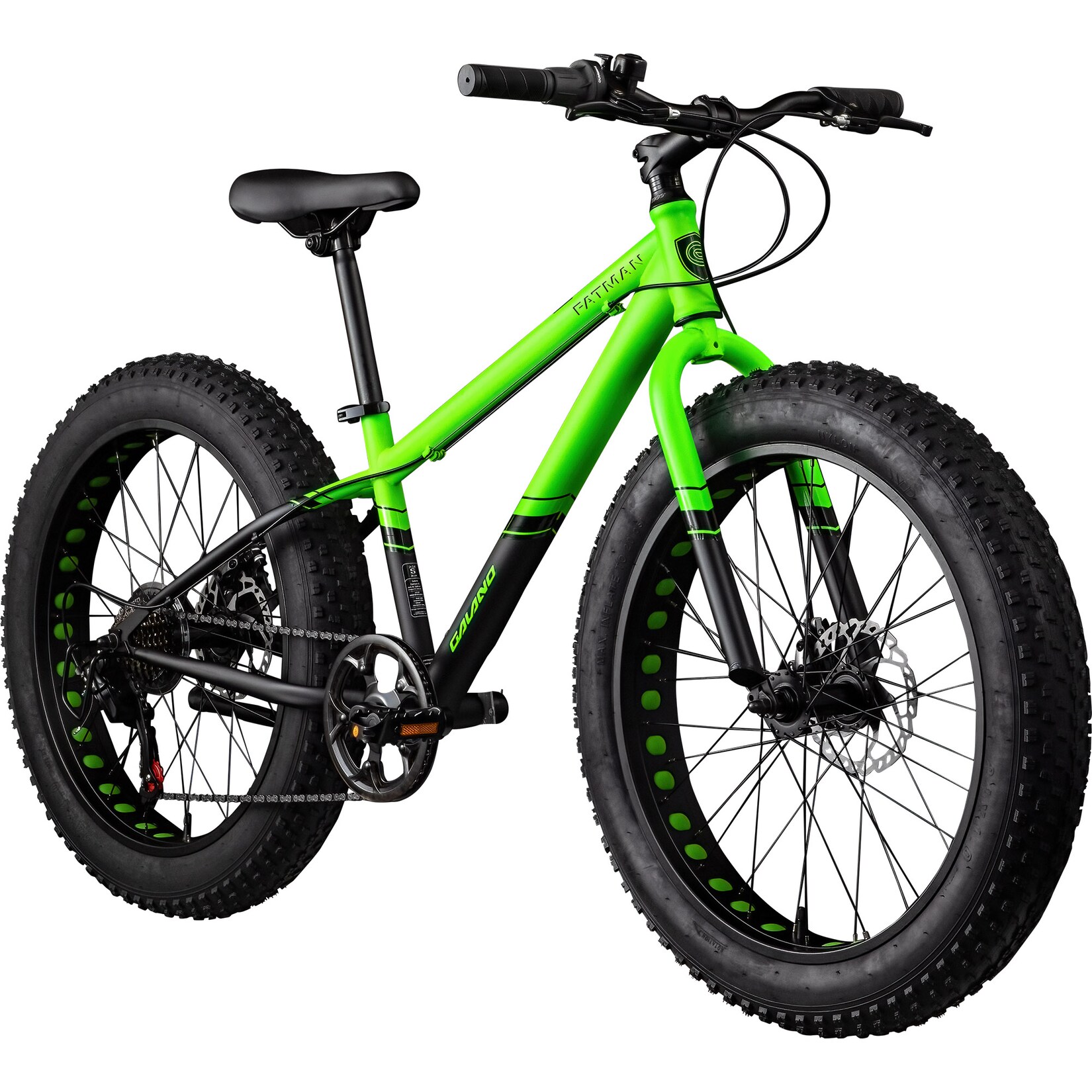 Galano Fatman 4.0 Jugendfahrrad ab 8 Jahre Jungen Mädchen 130 - 145 cm 24 Zoll Kinder Fahrrad Fatbike Mountainbike MTB Hardtail