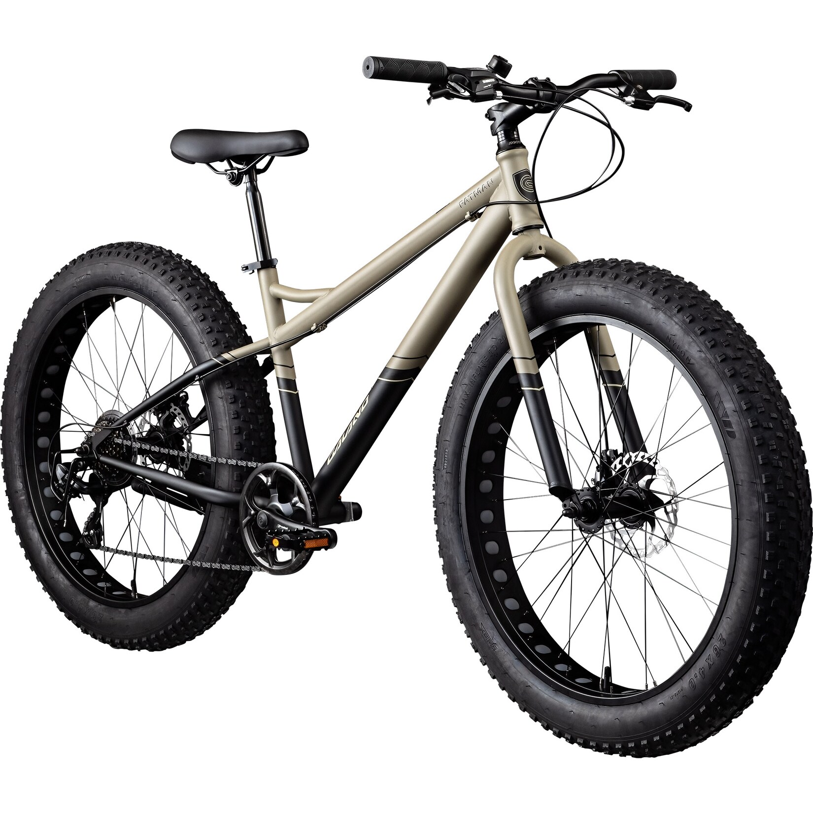 Galano Fatman 4.0 Fatbike 26 Zoll für Herren und Damen ab 155 cm Fahrrad Mountainbike Hardtail 7 Gang MTB