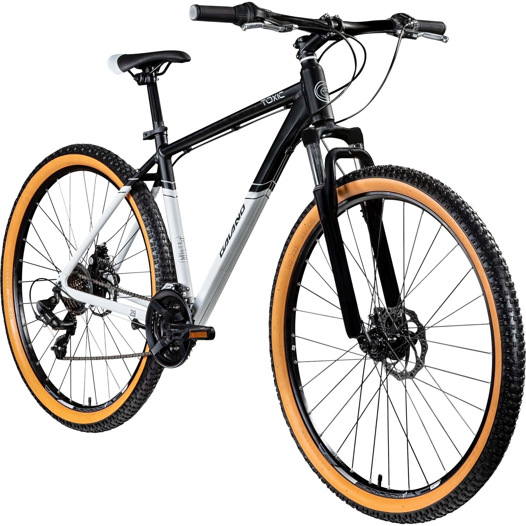 Galano Toxic Mountainbike Hardtail 29 Zoll f&uuml;r Erwachsene ab 175 cm MTB Fahrrad 21 Gang Federgabel Scheibenbremsen 