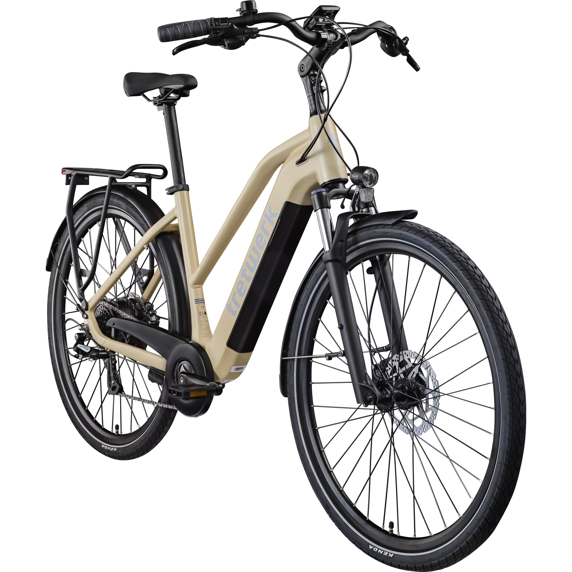 Tretwerk Onyx E Bike Damen Trekkingrad ab 155 cm Elektrofahrrad 550 Wh Pedelec Trekking Rad Fahrrad mit 8 Gang und Beleuchtung StVZO 