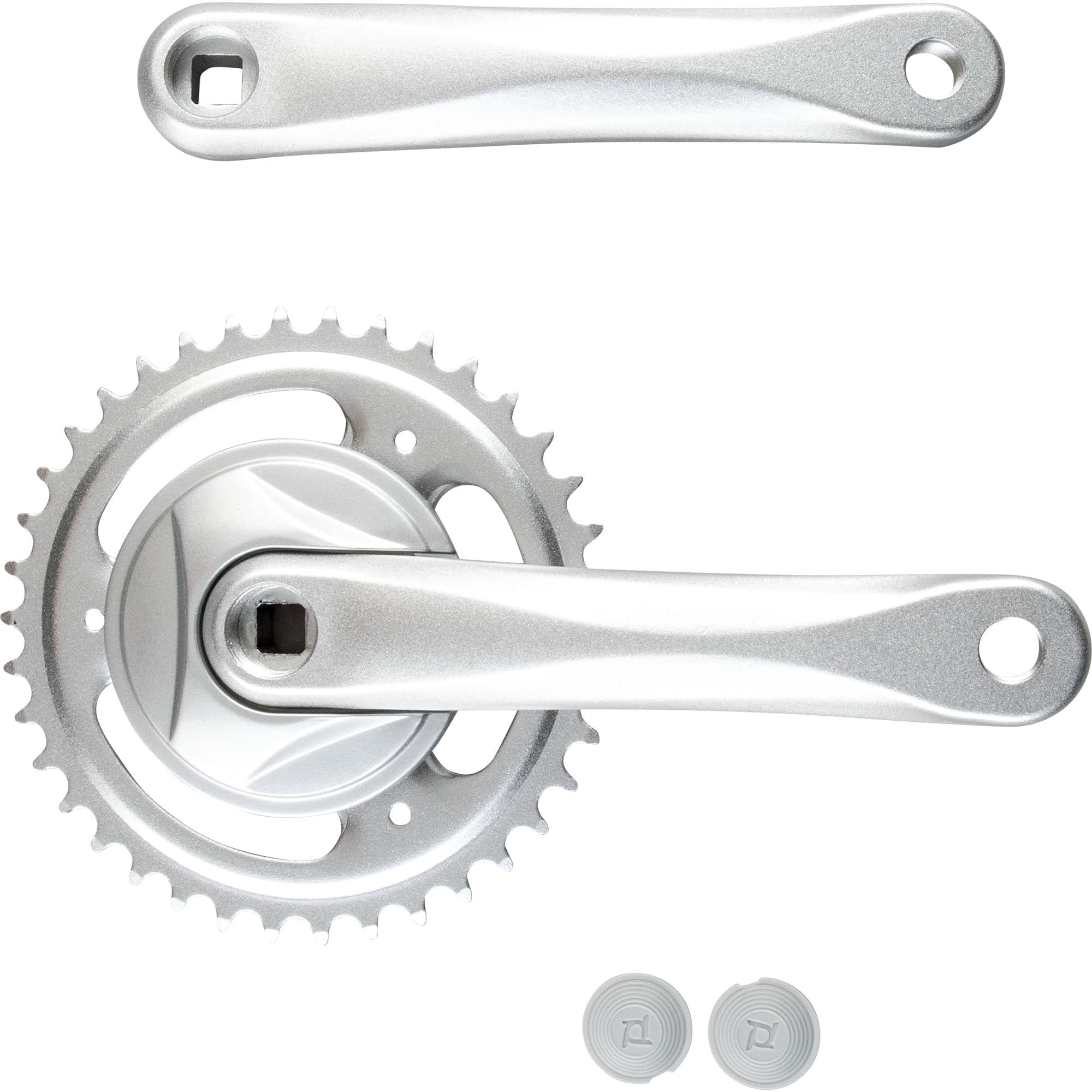 Prowheel Fahrrad Kurbel einfach Kurbelgarnitur 170 mm Fahrradkurbel 38 Z&auml;hne Vierkant E Bike 