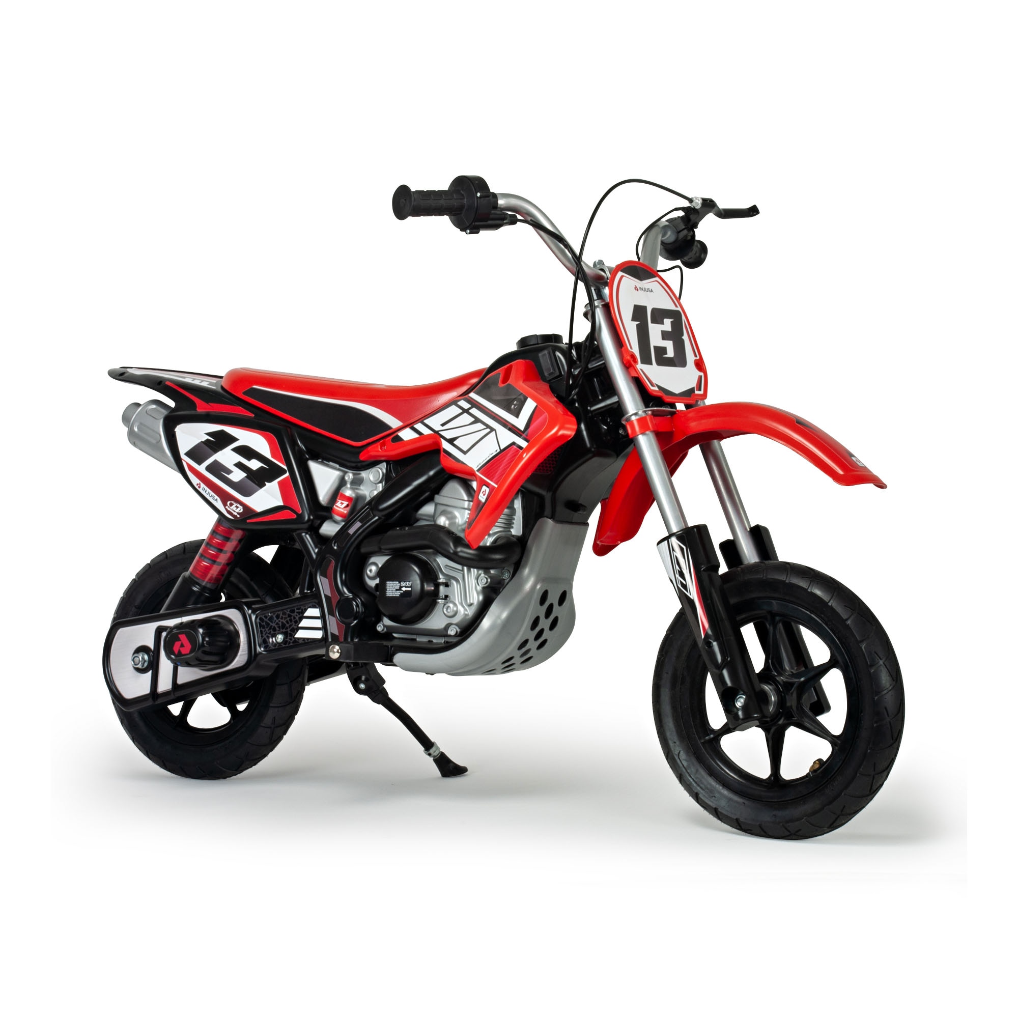 INJUSA Moto Cross Red Fighter Elektromotorrad f&uuml;r Kinder (6-10 Jahre) &ndash; 24V Elektro-Motorrad 