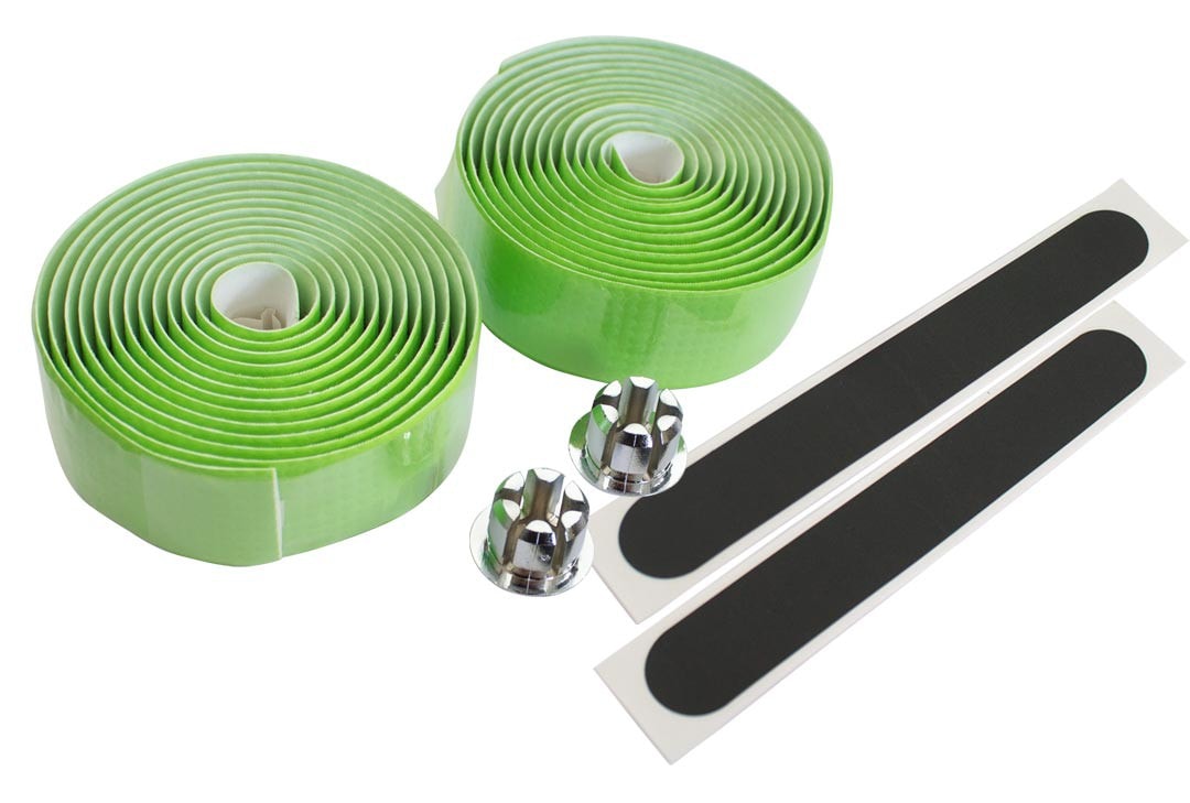 Good Horse Lenkerband Rennrad Griffband Fahrrad B&auml;nder Lenker Tape Carbon Optikmit Stopfen gr&uuml;n 
