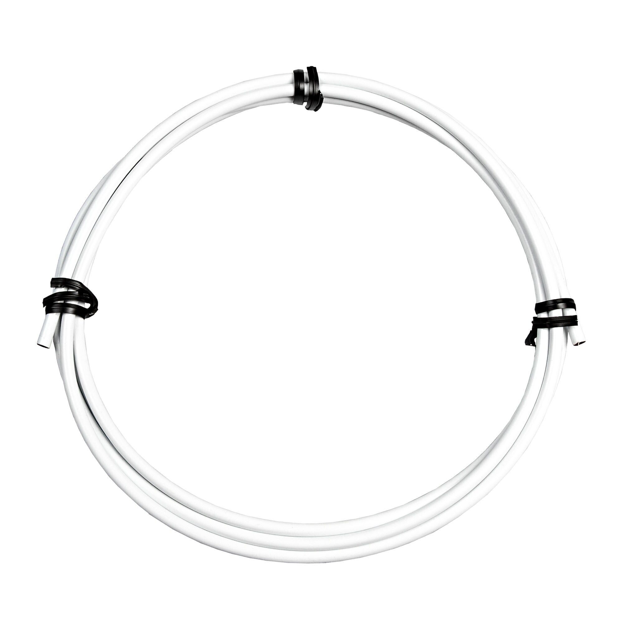 Pentagon Sports Fahrrad Bremszug mit Bremszugh&uuml;lle Bremskabel mit Walzennippel und Birnennippel wei&szlig; 