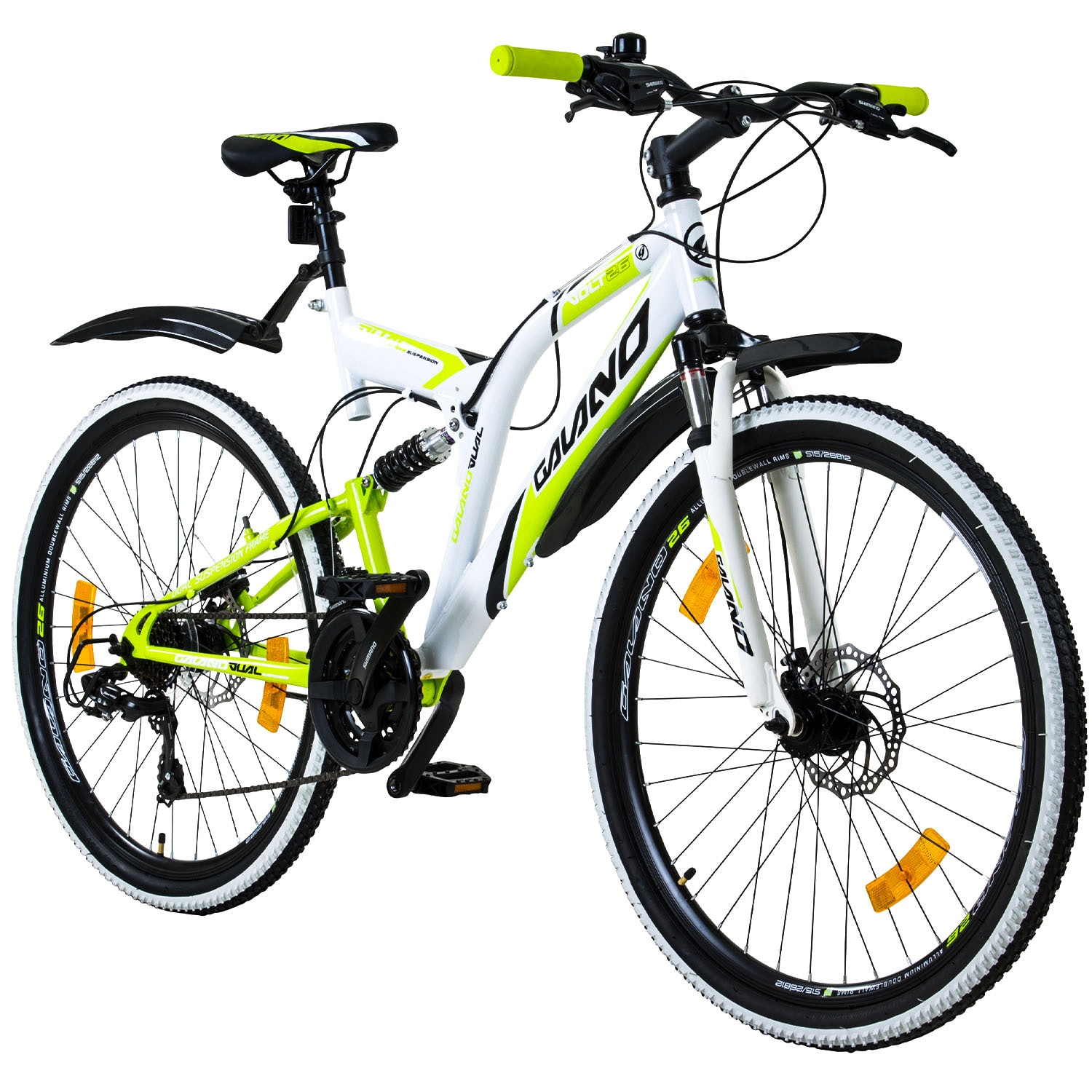 Galano Volt DS Mountainbike Fully ab 160 cm Jugendfahrrad 26 Zoll Fahrrad 21 Gang MTB f&uuml;r Jungen und M&auml;dchen Jugendrad 