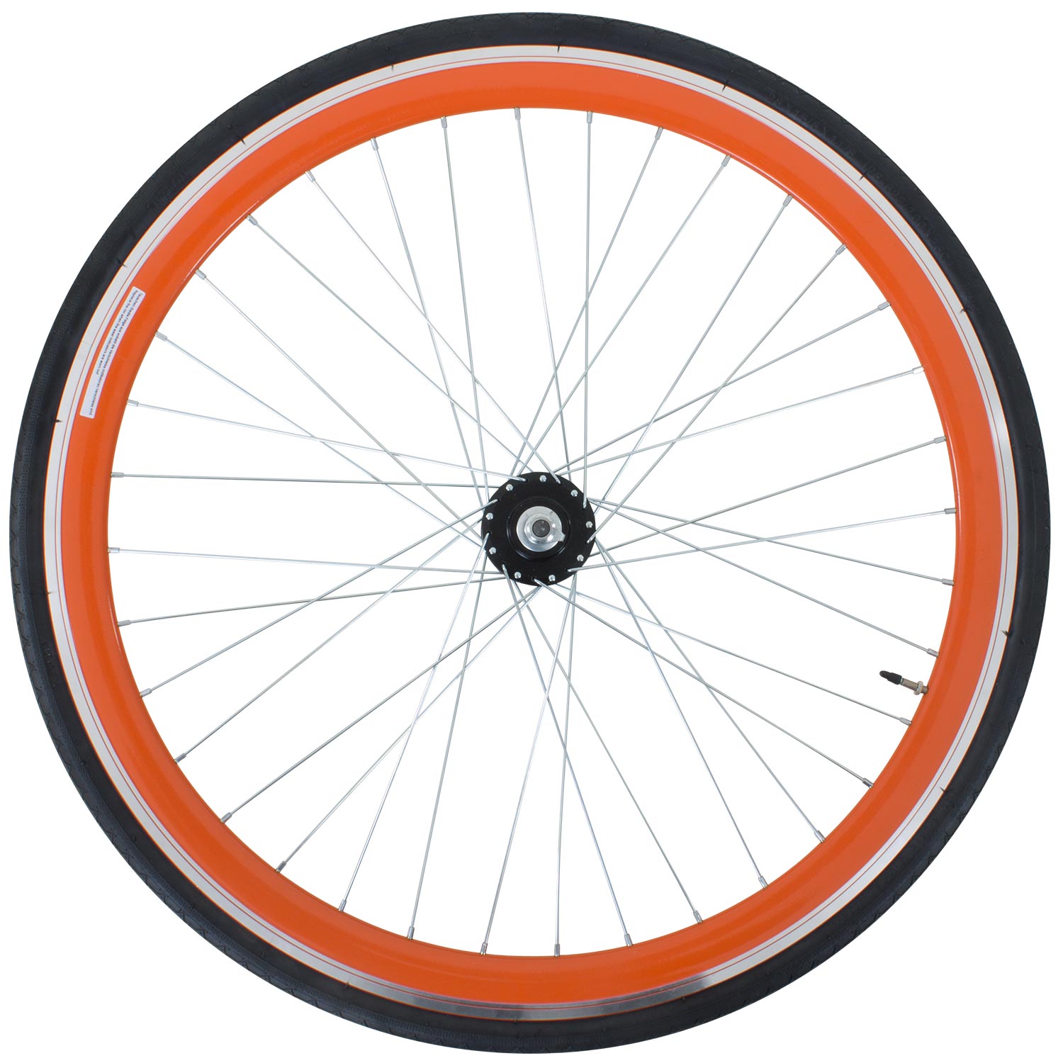 Galano Blade 700c Hinterrad Fixie Komplettrad mit FlipFlop Nabe und Reifen Fixie orange 