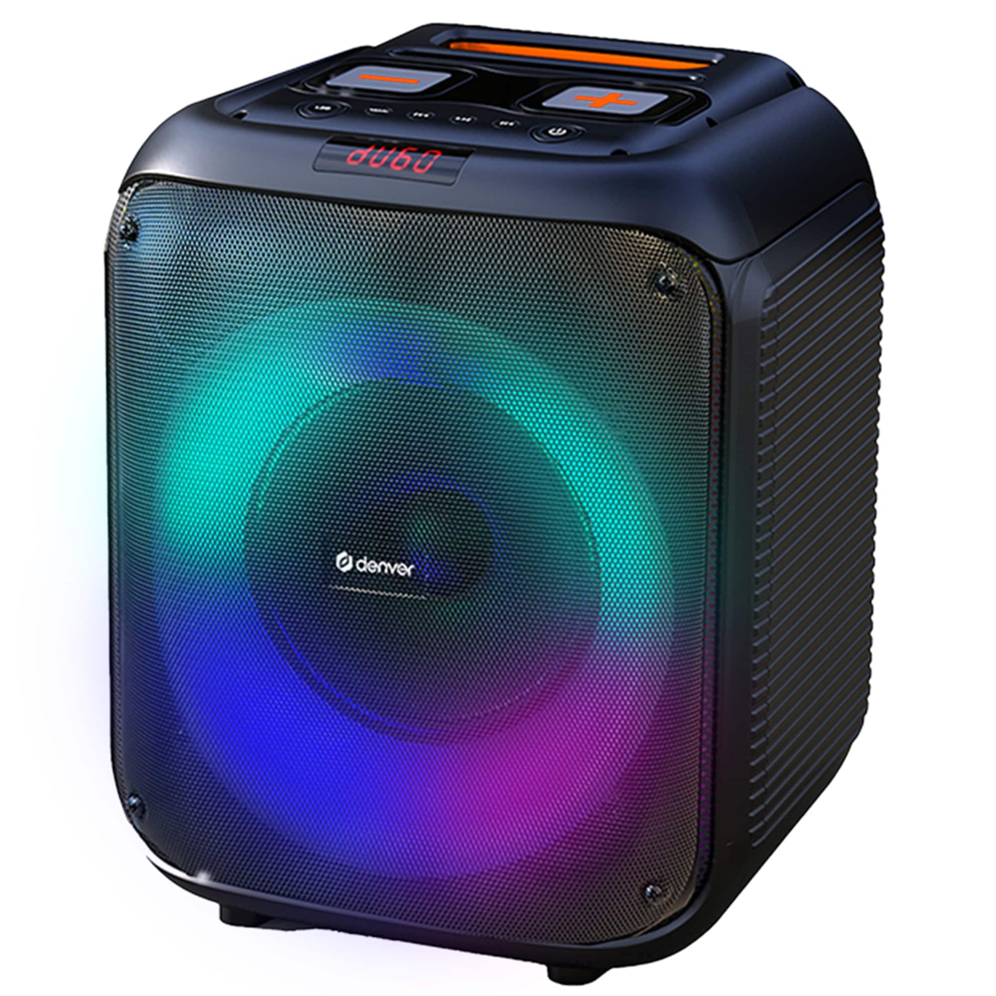 Denver BPS-250 Bluetooth Party Lautsprecher, 400W mit LED-Lichtshow 