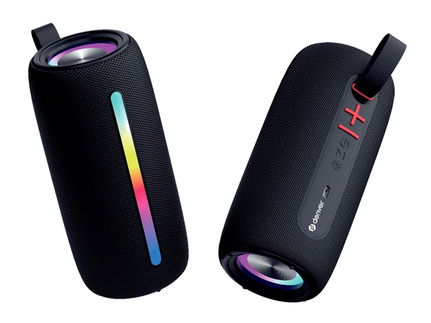 Denver BTL-360B Enceinte Bluetooth AUX, fonction mains libres, portable, USB noir