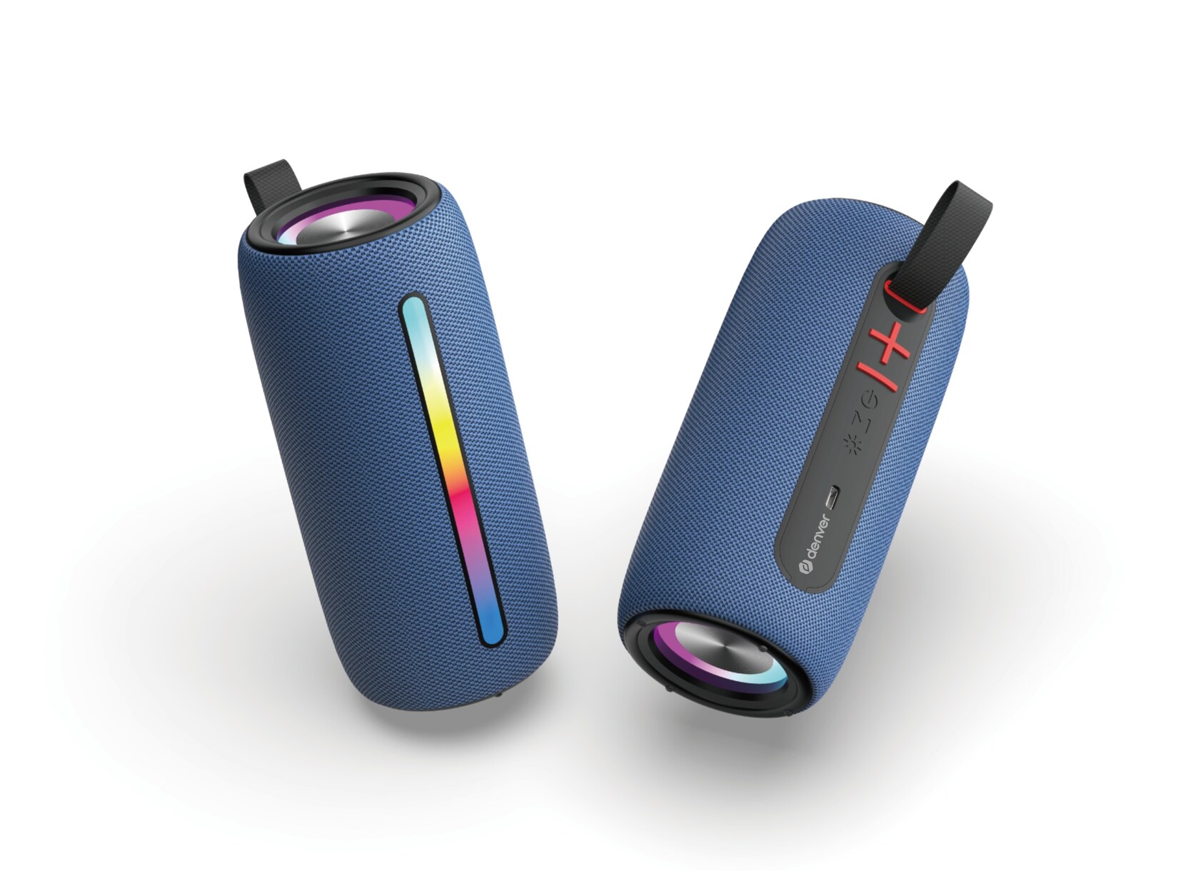 BTL-360 Bluetooth-Lautsprecher, 2×50W, RGB-Beleuchtung, blau