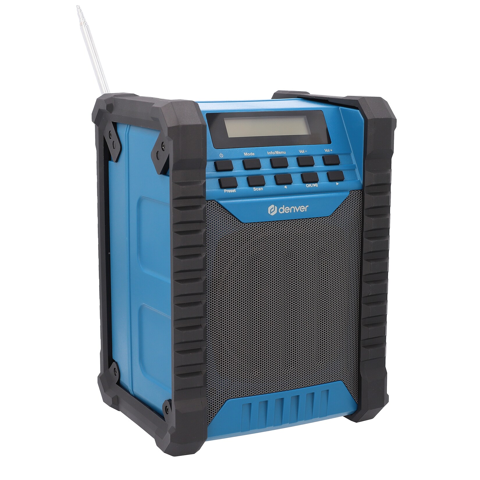 DENVER WRD-60 Workradio - DAB/FM & Bluetooth - 10 Watt - DAB+/FM