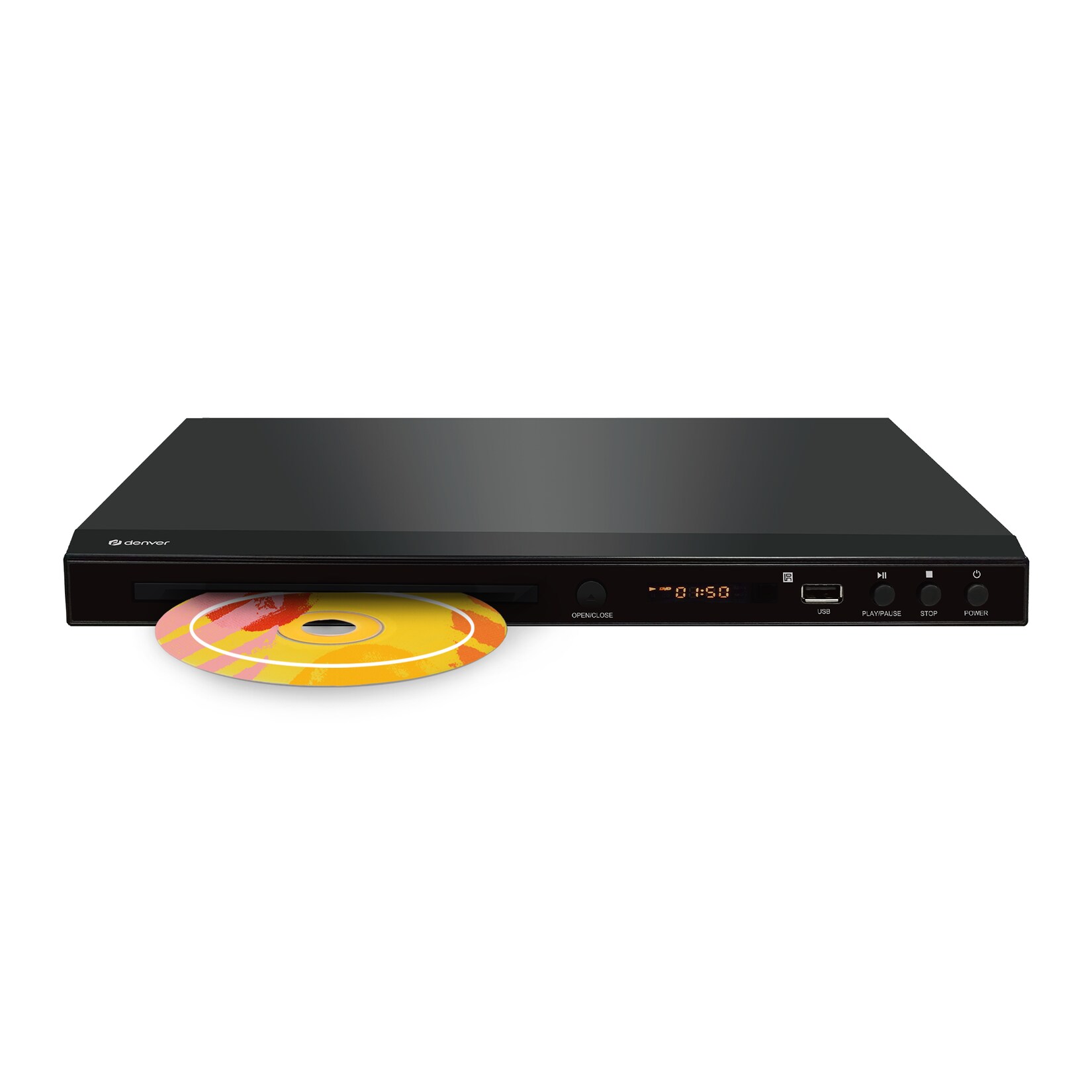 Denver DVH-1245 DVD–Player-HDMI, USB, SCART, Full HD, schwarz