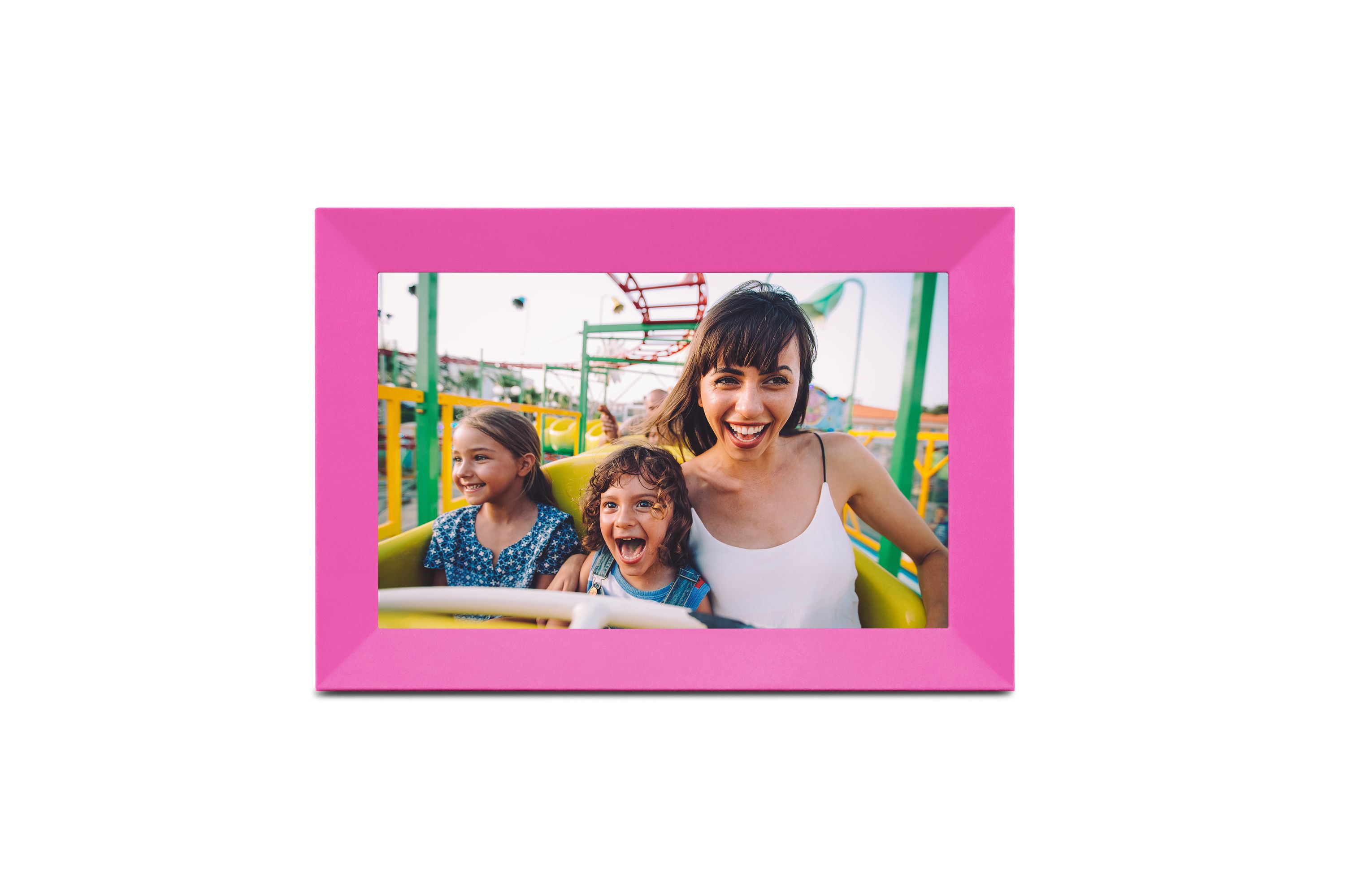 Denver PFF-1023 WLAN-Bilderrahmen&ndash;10,1" Touchscreen, Frameo, pink 