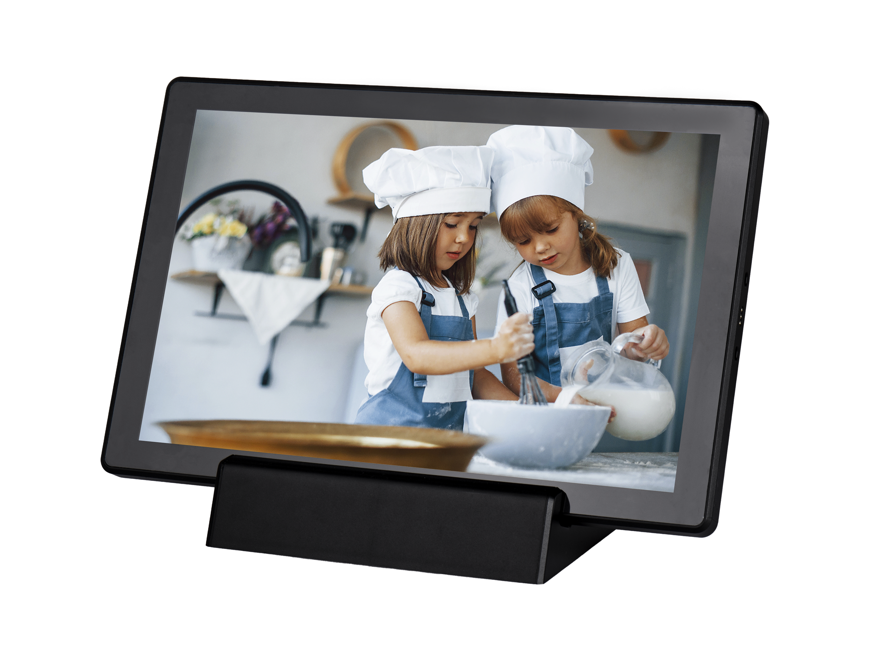 Denver PFF-1070 WLAN Bilderrahmen&ndash; 10,1", Frameo, Akkubetrieb, schwarz 