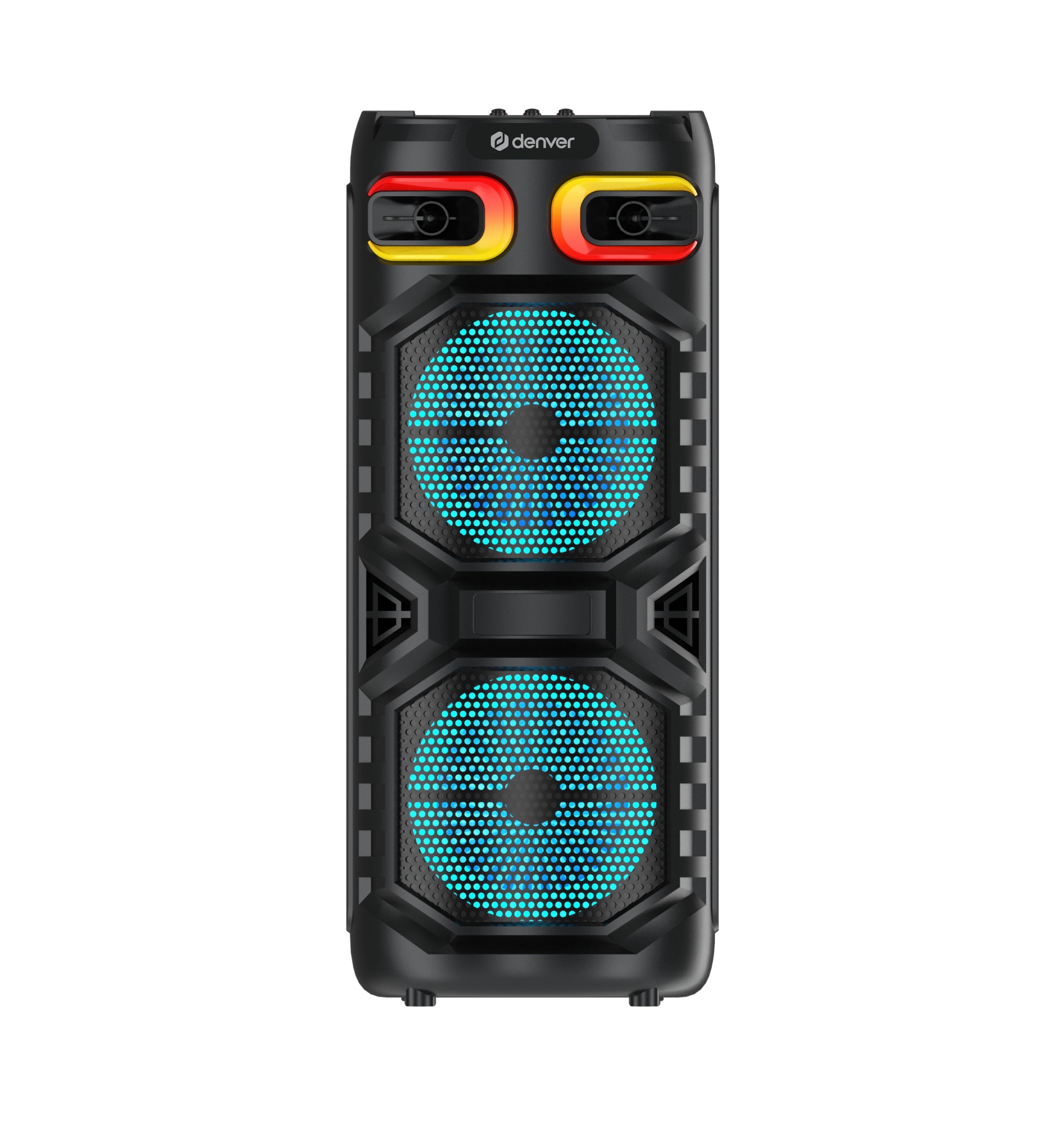 Denver BPS-355 Kompakte Partybox mit Akku, Bluetooth, Fernbedienung 