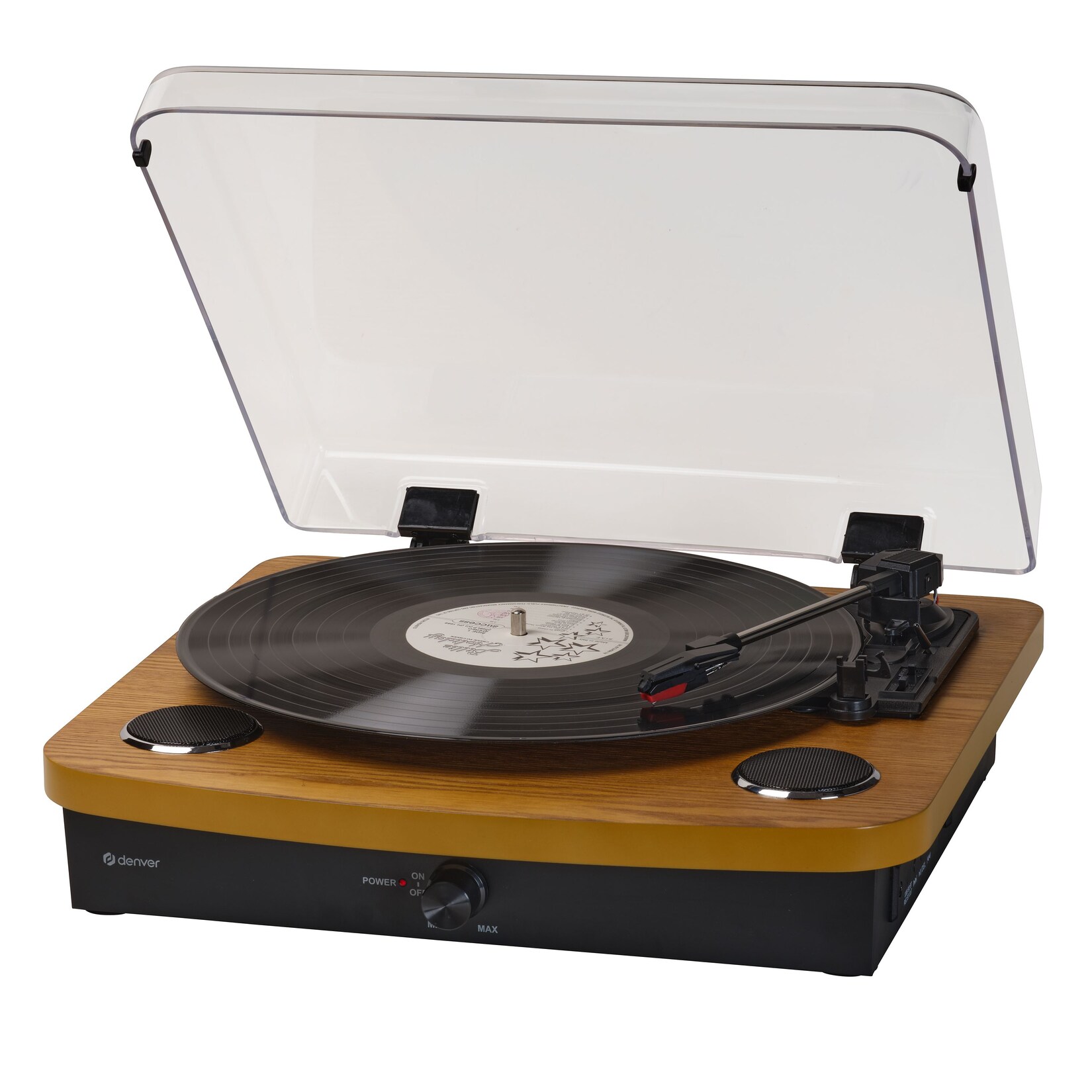 Denver VPL-230LW Platine bois, noir