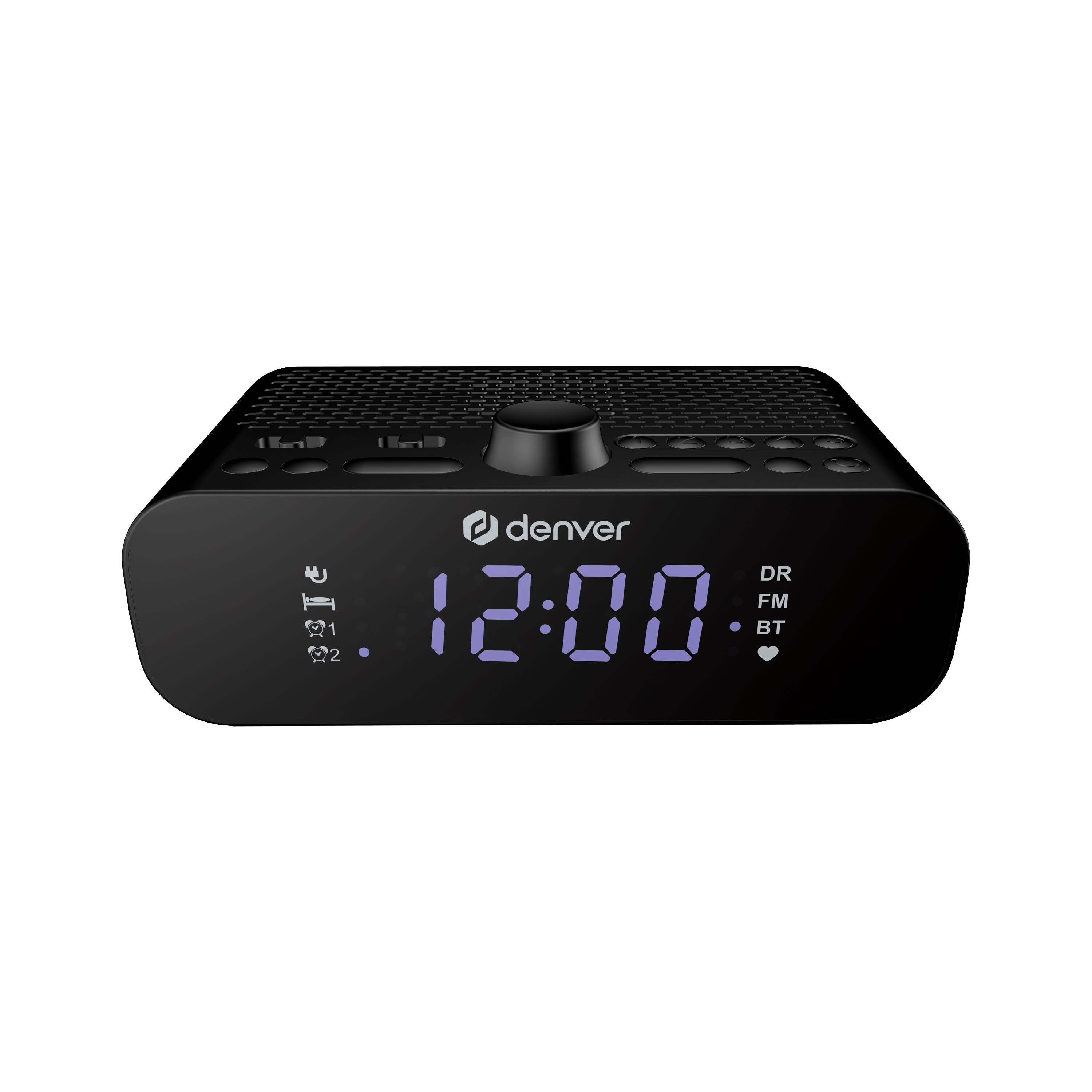 Denver CRD-515 Radiowecker -DAB+, FM, Bluetooth, Dual-Alarm, schwarz 
