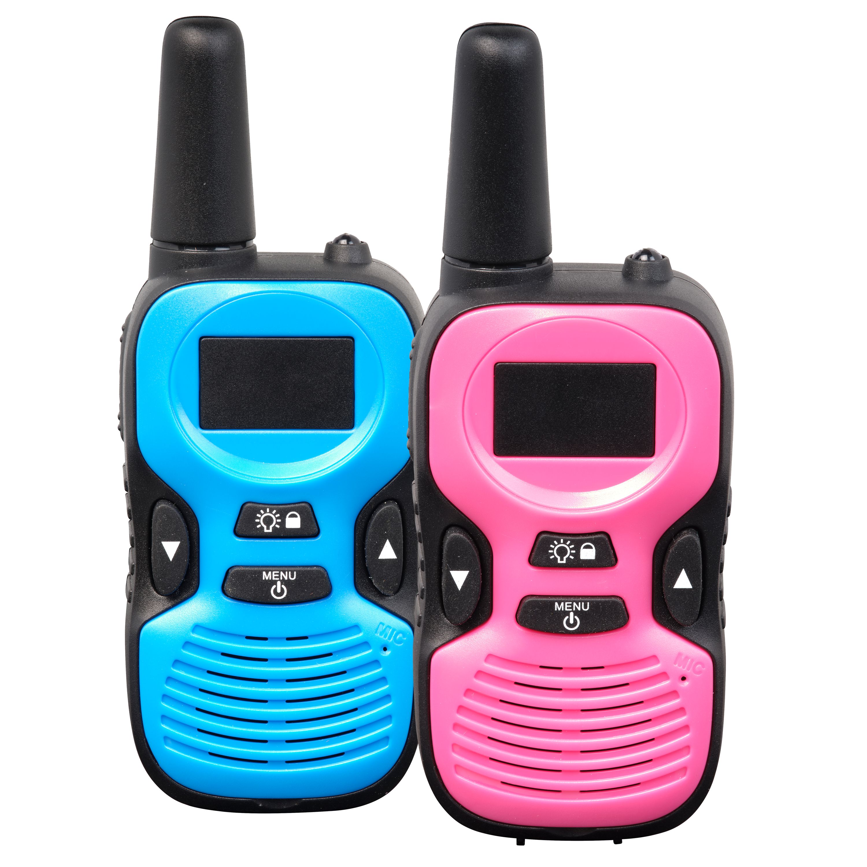 Denver WTK-441 Walkie Talkie Set Kinder &ndash; 2 St&uuml;ck, rosa/blau 
