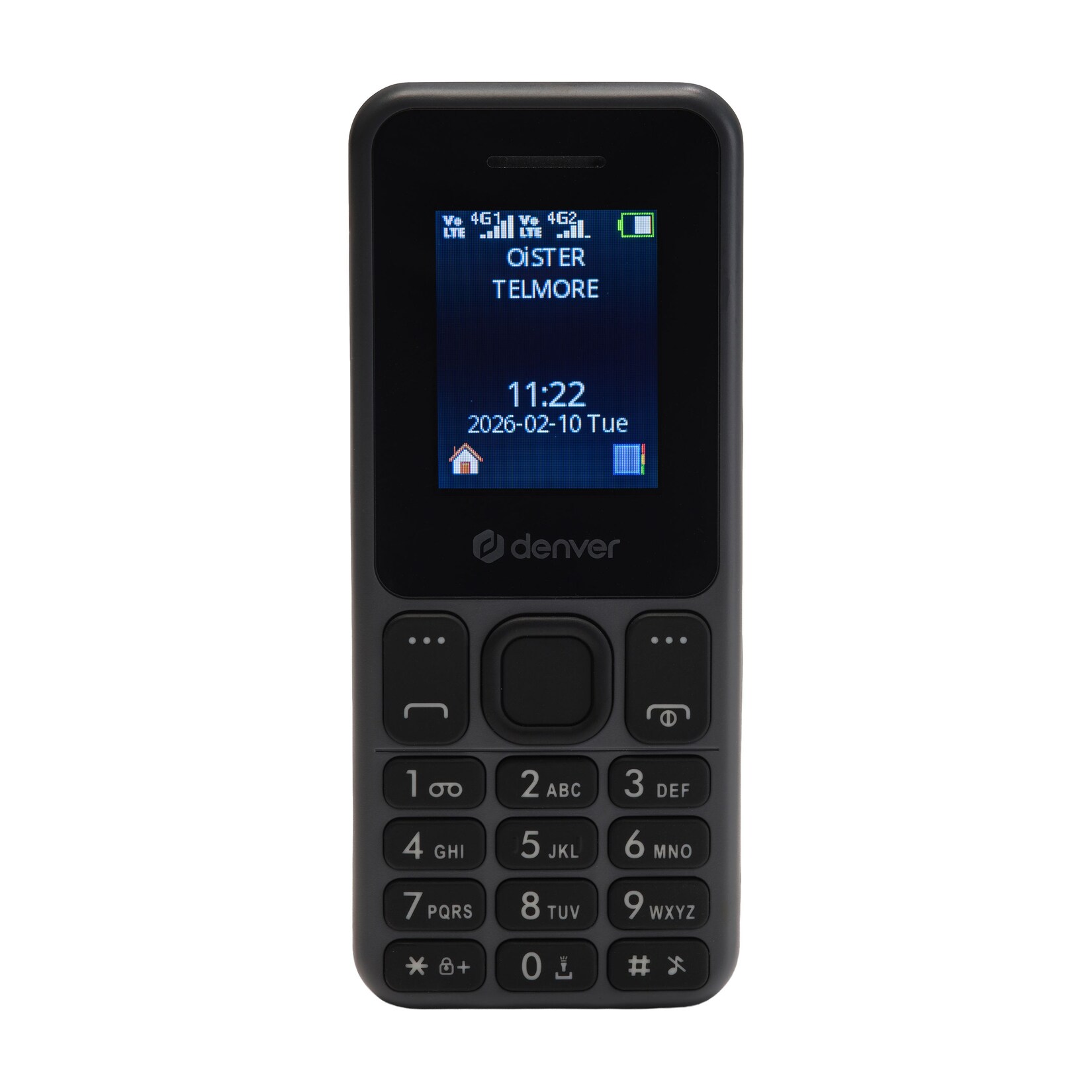 Denver FAS-1880L 4G LTE Mobiltelefon– Dual-Sim, Bluetooth, schwarz - Farbe: schwarz