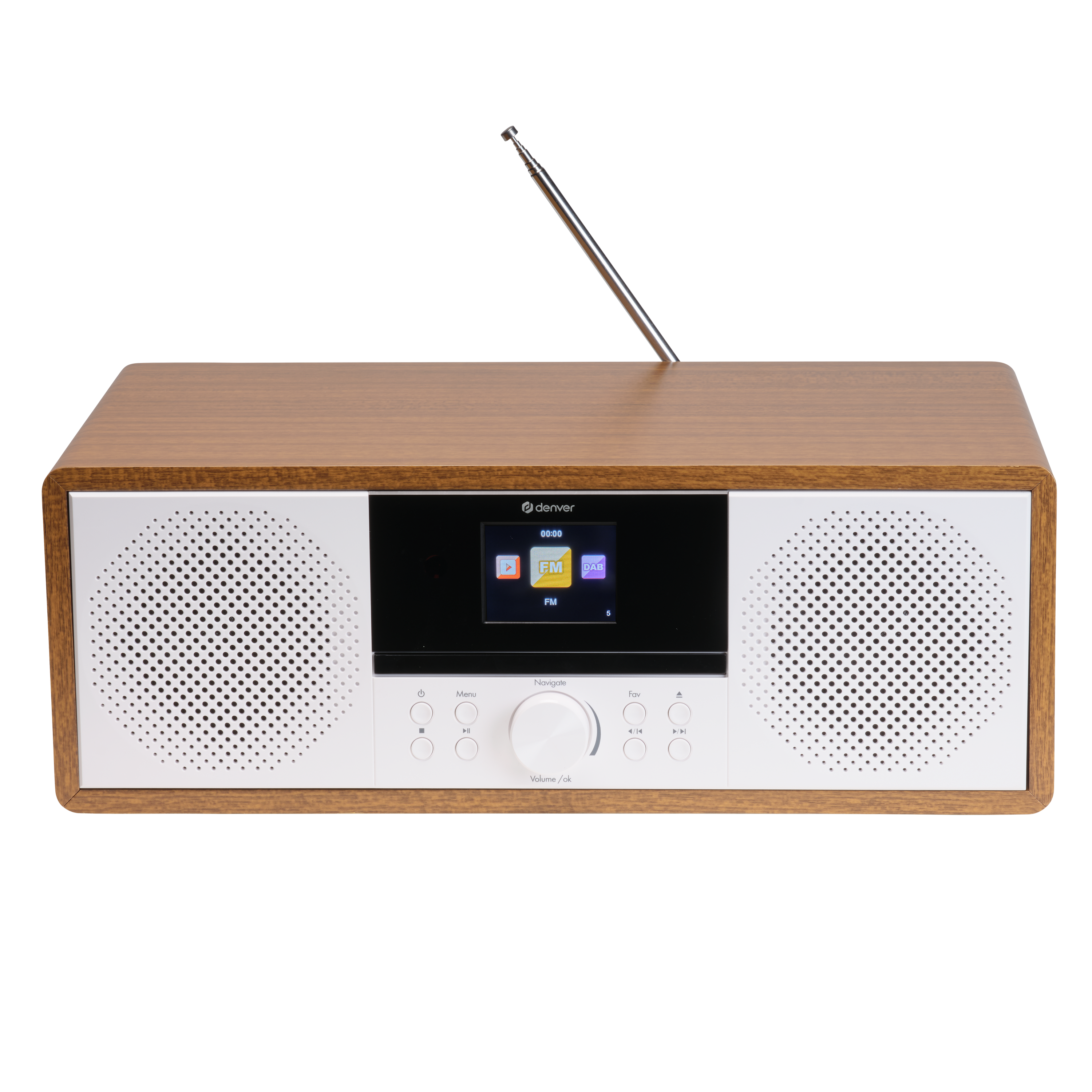 Denver MIR-270 DAB+, FM/Internetradio&ndash; CD-Player, Bluetooth, braun 