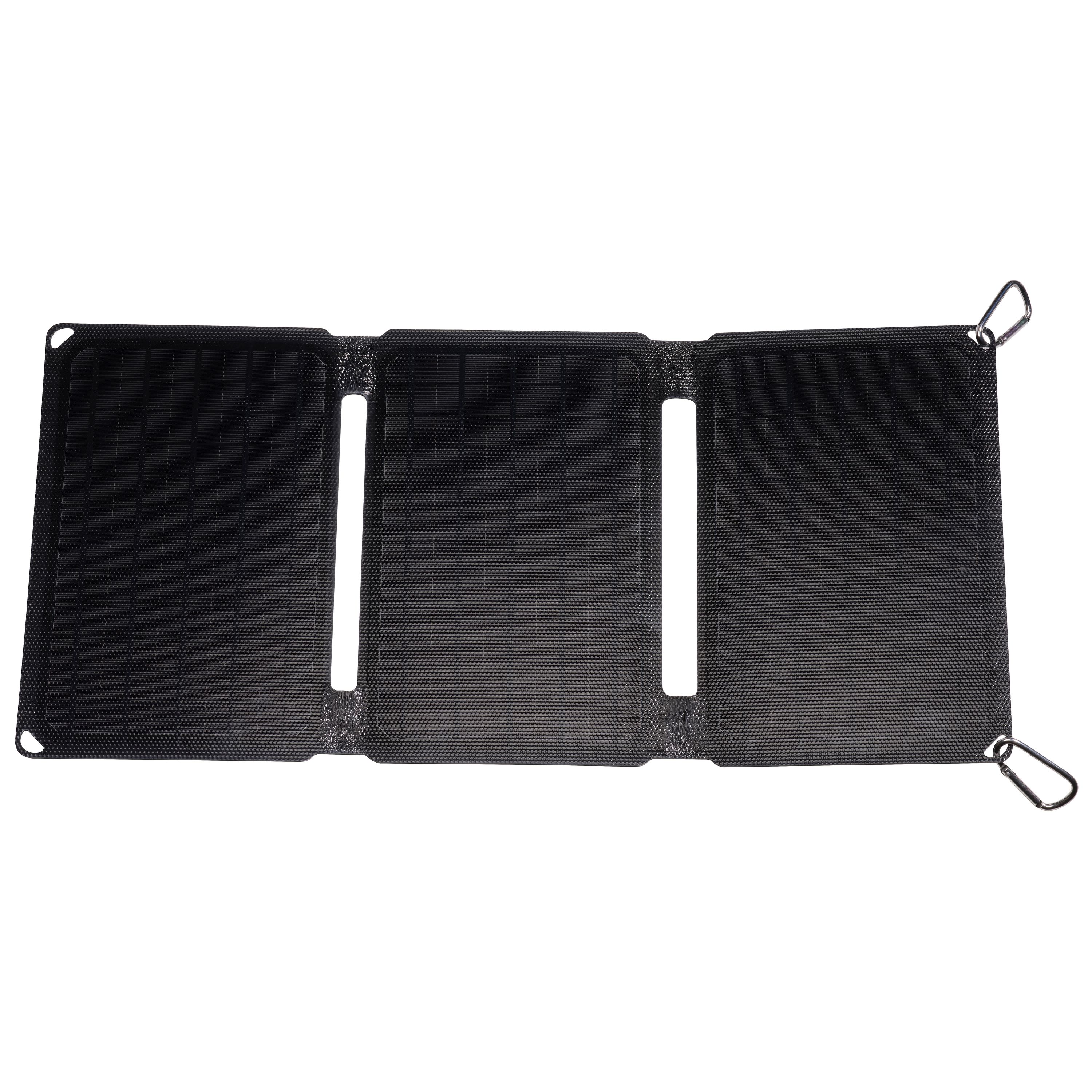 Denver SOP-10200MK2 Solarpanel&ndash;faltbar, 20W, schnelles Laden, schwarz 