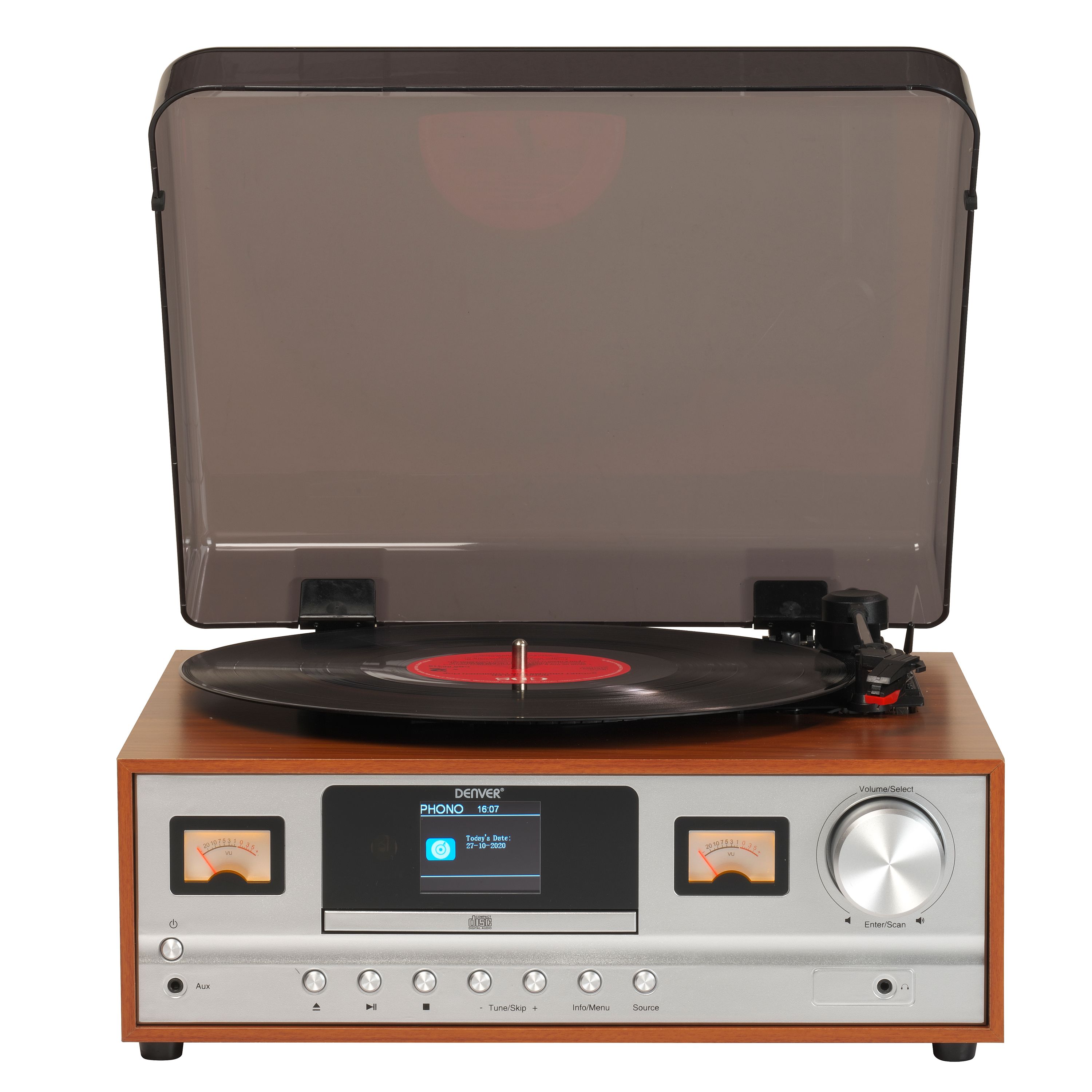 Denver MRD-52 Musikanlage&ndash;Plattenspieler, CD-Player, Radio, Bluetooth 
