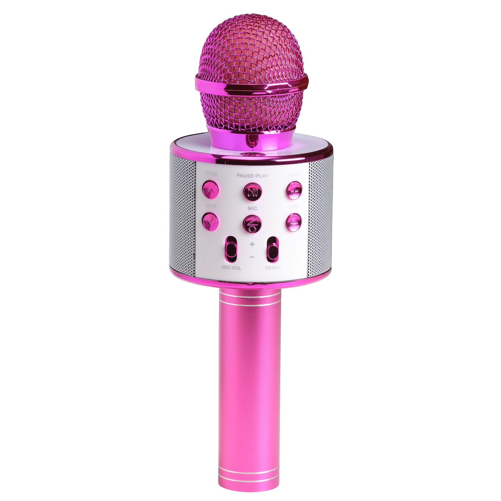 Denver KMS-20 Bluetooth Mikrofon– mit integriertem Lautsprecher, pink
