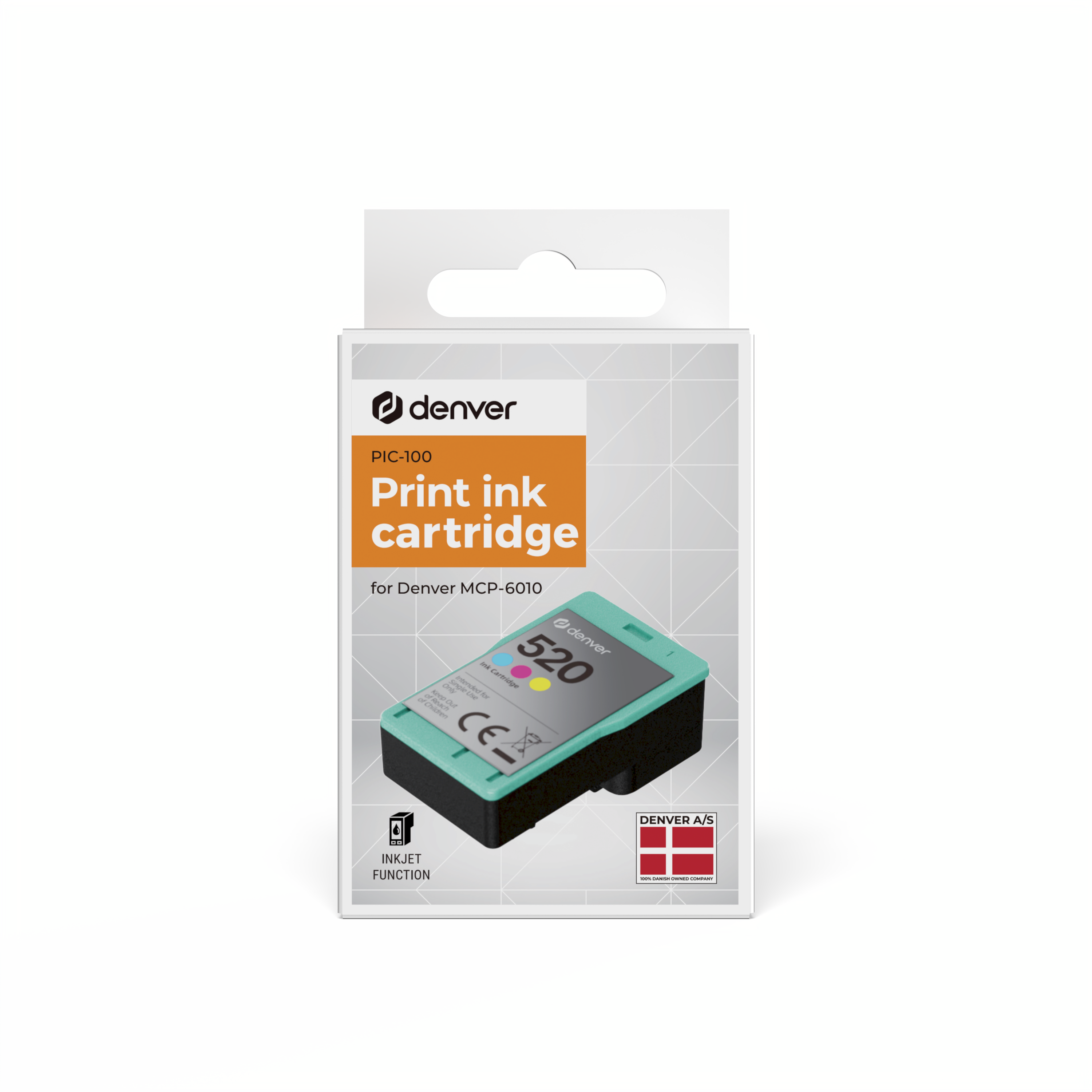 Denver PIC-100 Druckerpatrone&ndash;All-in-One-Inkjet: rot, gelb, blau 