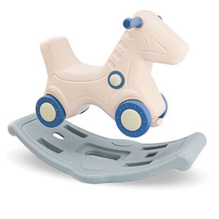 2-in-1 Schaukelpferd und Rutscher für Kinder ab 1 Jahr Baby Schaukeltier 