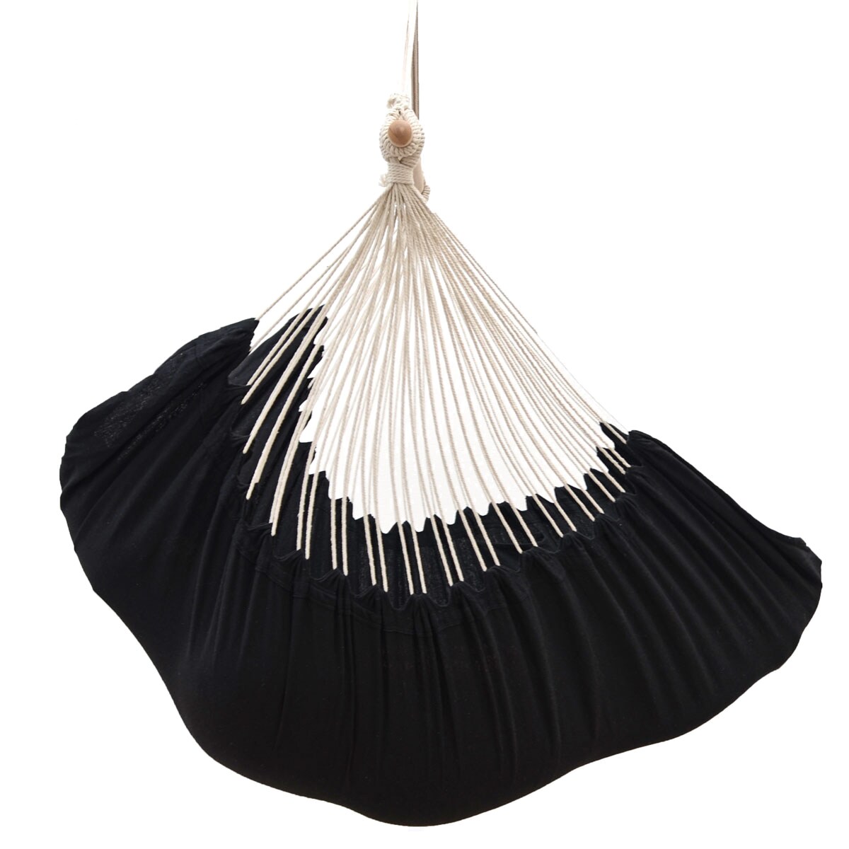 XXL Liege H&auml;ngesessel mit Seitenfach und Kissen - 220x120 cm Outdoor H&auml;ngematte 