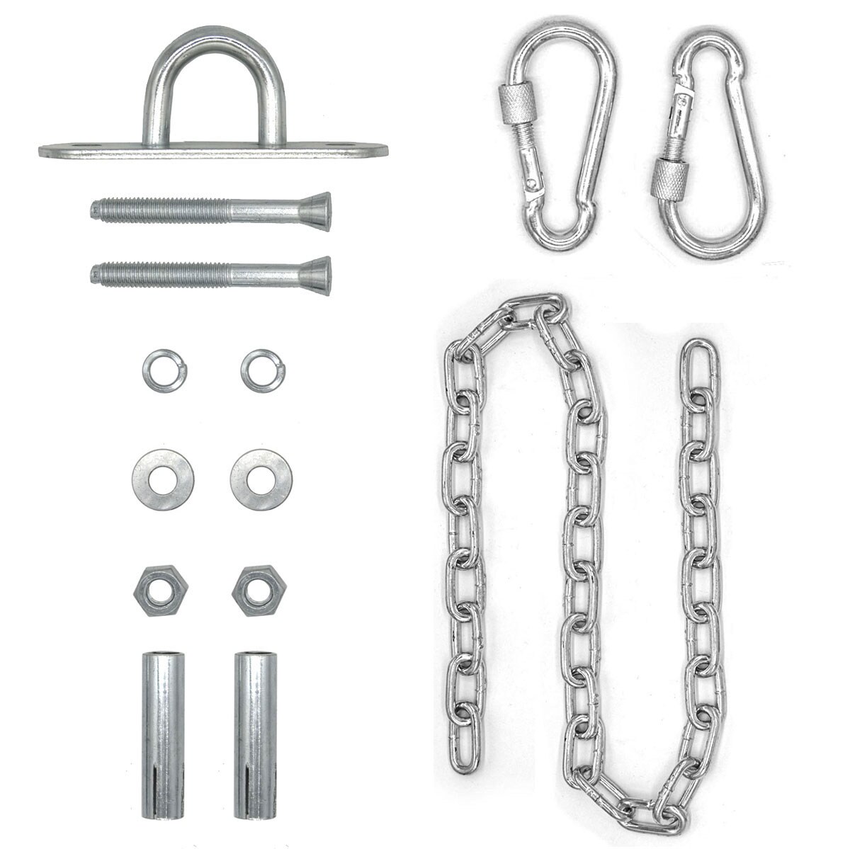 230 kg H&auml;ngesessel Kette mit Deckenhaken 100cm Aufh&auml;ngung f&uuml;r Boxsack H&auml;ngematte 