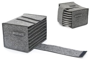 Wohnmobil Tellerhalter für 8 Teller Filz Geschirrhalter Camping Geschirr 