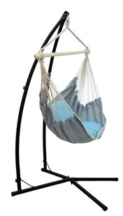 Hängestuhlgestell mit Hängesessel 215cm Metallgestell bis 120kg mit 2 Kissen 