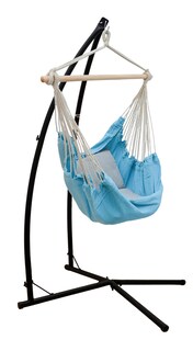 Hängestuhlgestell mit Hängesessel 215cm Metallgestell bis 120kg mit 2 Kissen 