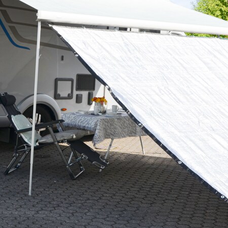 AMANKA Sonnensegel 99% Schattennetz 2x2m Alu Sonnensegel Sonnenschutz,  Hitzeschutz Auto Hund Camping