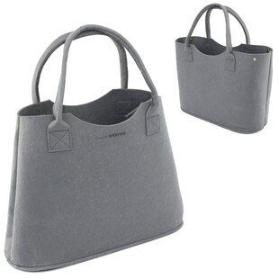 2-in-1 Erweiterbarer Filz Shopper 47x20x35cm XL Tasche Einkaufstasche Groß 