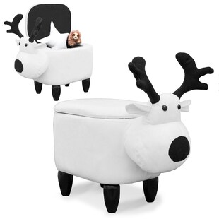 Rentier Spielzeug Hocker mit Stauraum - Sitzhocker für Kinder Kinderzimmer Deko 