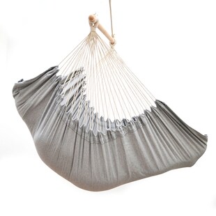 XXL Liege Hängesessel mit Seitenfach und Kissen 220x120cm Outdoor Hängematte 