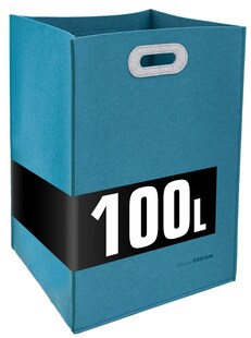 100l Filz Wäschekorb - 43x38x60cm Wäschesammler Kaminholztasche Flaschensammler 