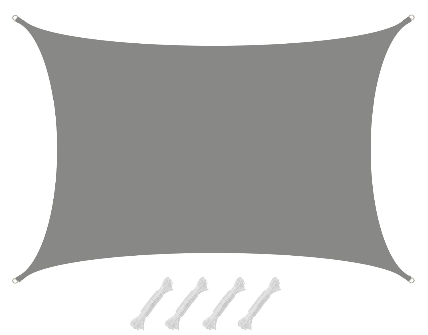 UV Sonnensegel Wasserdicht 6x4 - Rechteckig - Sonnenschutz Segel Garten Terrasse