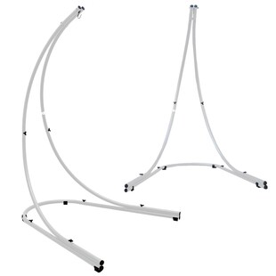 Bis 150kg: XL Hängesessel Gestell Outdoor - 210cm Ständer für Hängestuhl Garten 