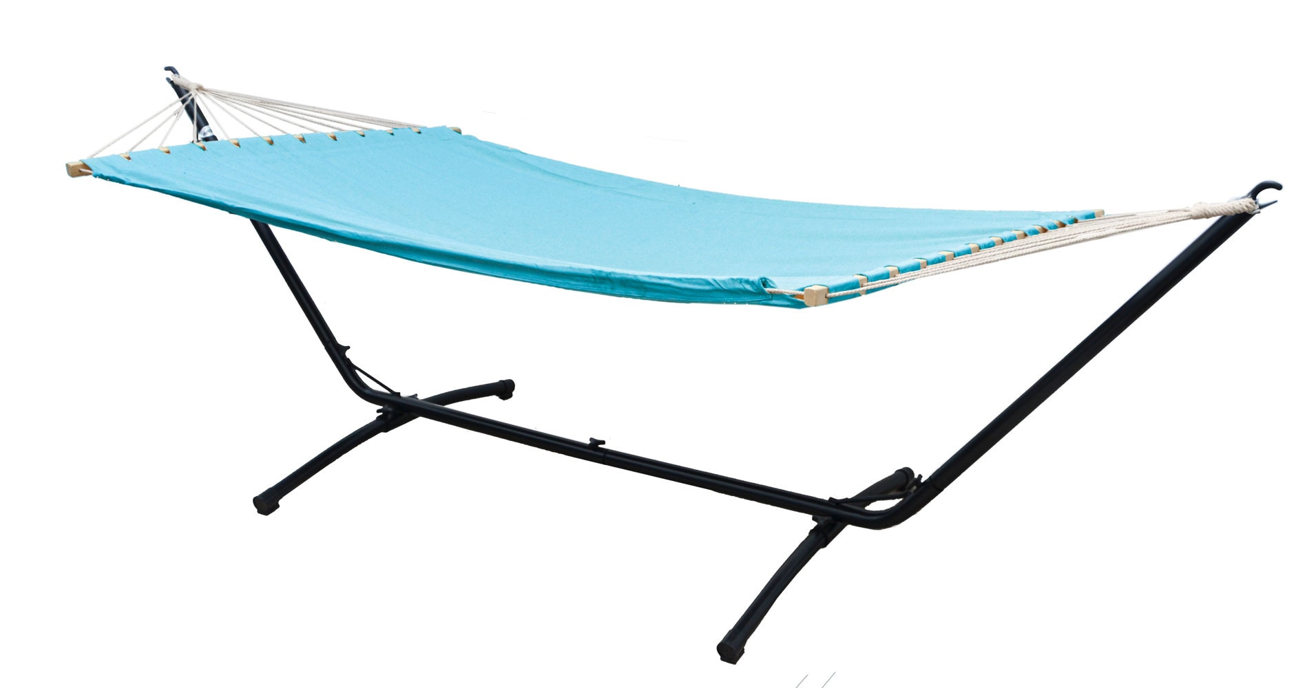 Outdoor H&auml;ngematte mit Gestell - 310cm H&auml;ngemattengestell 200x120 Stabh&auml;ngematte 