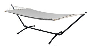 Outdoor Hängematte mit Gestell - 310cm Hängemattengestell 200x120 Stabhängematte 