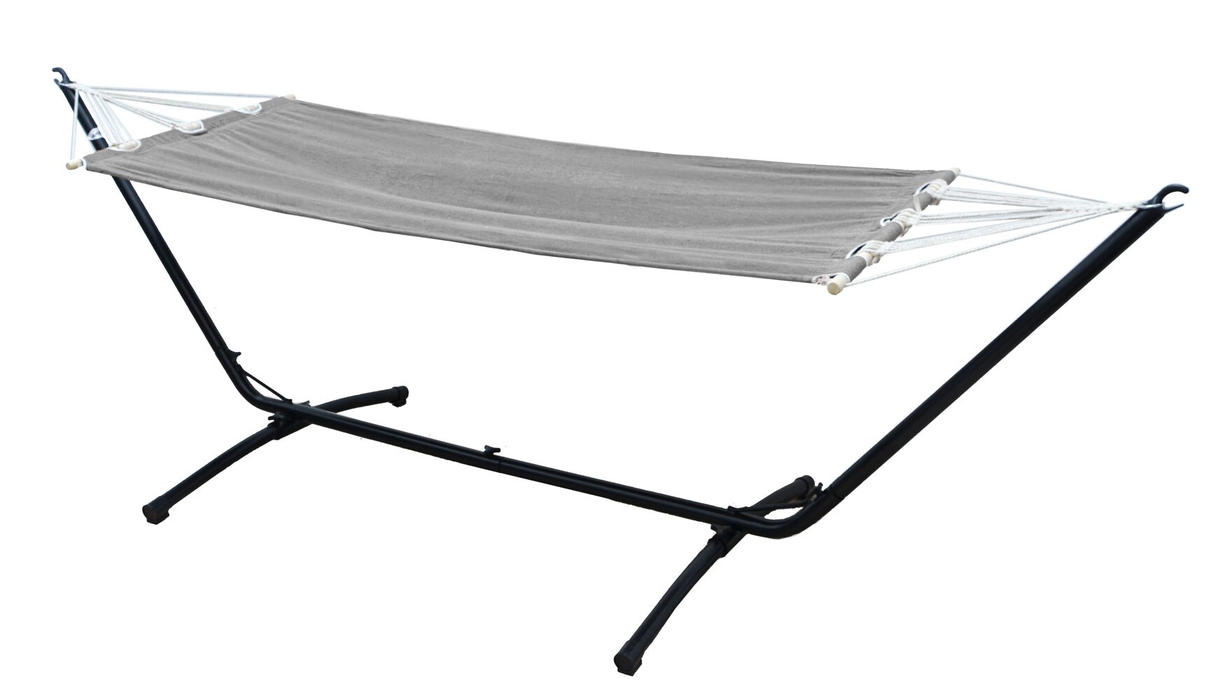 Outdoor H&auml;ngematte mit Gestell - 310cm H&auml;ngemattengestell 190x80 Stabh&auml;ngematte 