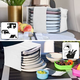 2er Set Wohnmobil Tellerhalter & Tassenhalter Camping Ordnungssystem Wohnwagen 