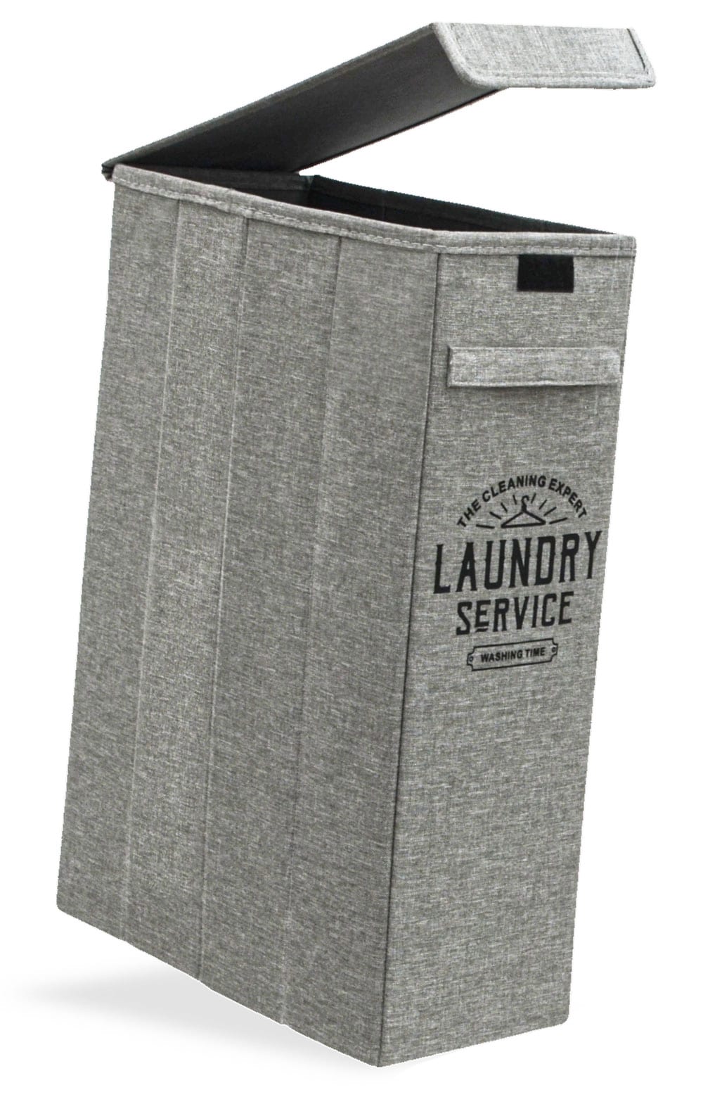 50L W&auml;schekorb mit Deckel - 20x40x60 W&auml;schesammler Schmal - W&auml;sche Nischenregal 