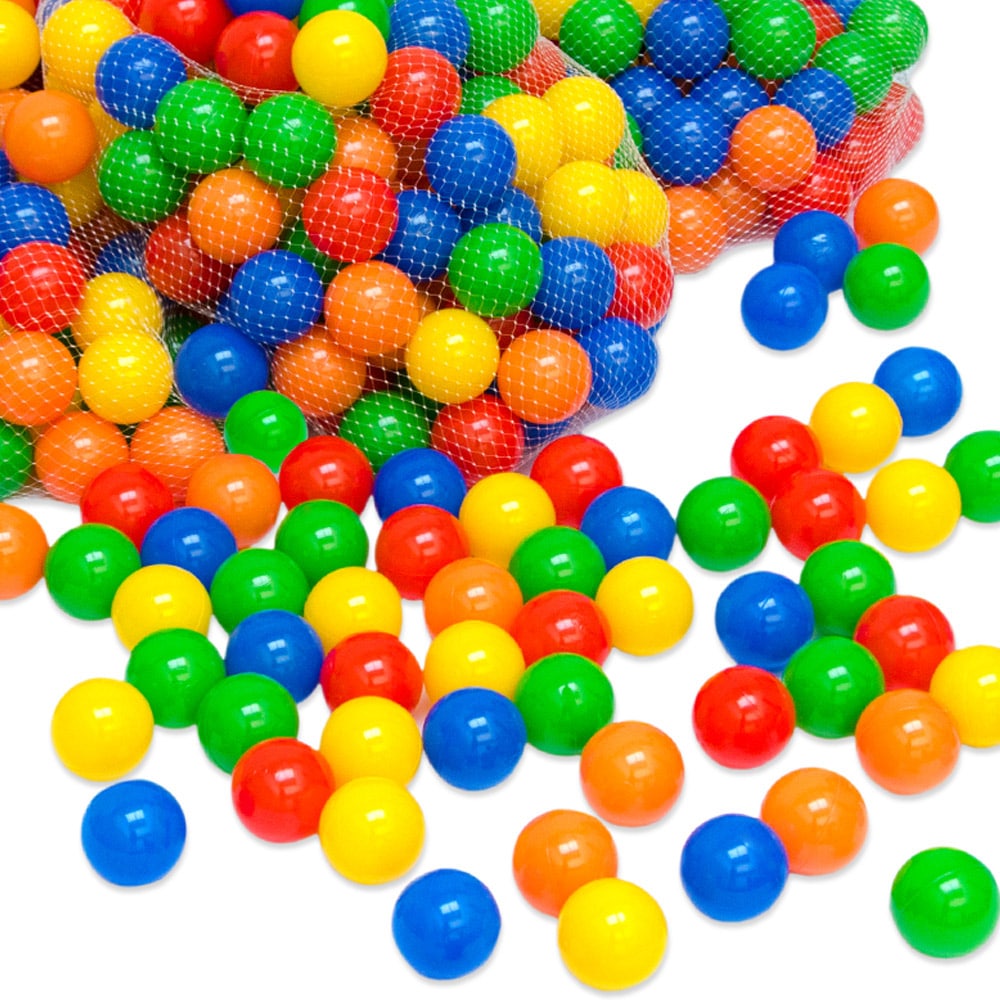 50 bunte B&auml;lle f&uuml;r B&auml;llebad 5,5cm Babyb&auml;lle Plastikb&auml;lle Baby Spielb&auml;lle 