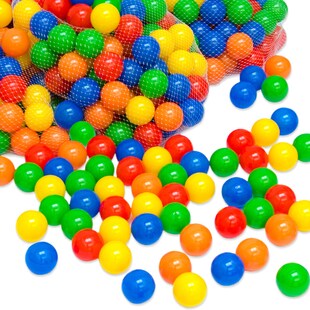 50 bunte Bälle für Bällebad 5,5cm Babybälle Plastikbälle Baby Spielbälle 