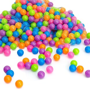 50 bunte Bälle für Bällebad 5,5cm Babybälle Plastikbälle Baby Spielbälle Pastell 