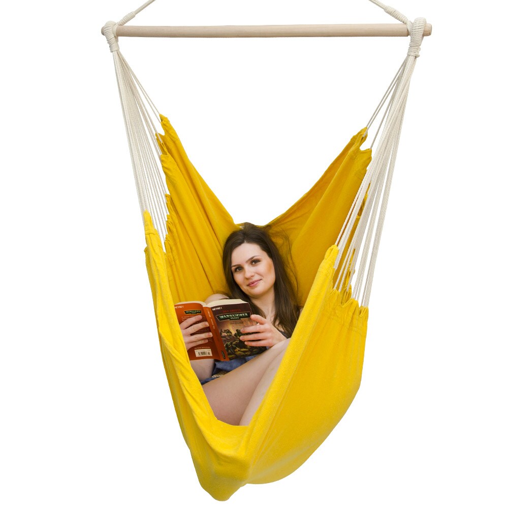 XXL H&auml;ngesessel 185x130cm H&auml;ngestuhl 2 Personen H&auml;ngesitz bis 150kg Baumwolle H&auml;ngematte 360&deg; Swifel 